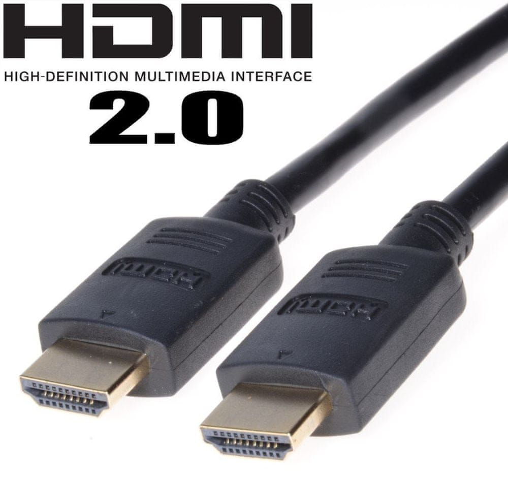 PremiumCord HDMI 2.0 High Speed + Ethernet kábel, 5 m